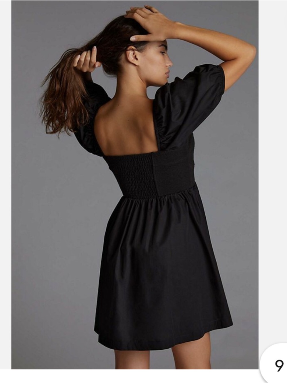 Maeve puff sleeve smocked mini dress - Picture 3 of 8
